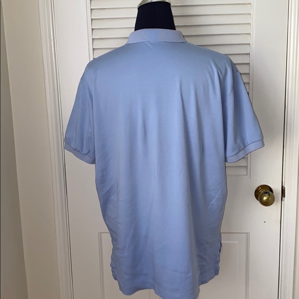 Iconic Ralph Lauren Polo Mesh Blue Polo with Logo - Picture 3 of 4